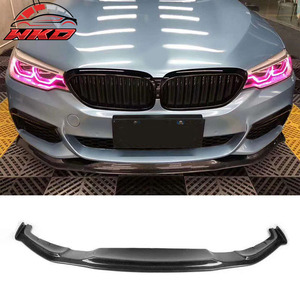 Convient pour BMW G30 2017-2020, lèvre de pare-chocs avant style HM en fibre de carbone - Product Image 1