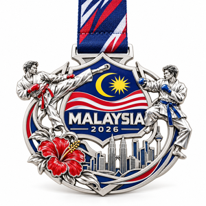 Wholesale Zinc Alloy Custom soccer <b>medals</b> Football Metal <b>Sport</b> <b>Medal</b> with ribbon - Product Image 3