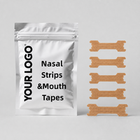 Bandes nasales élastiques Tan pour soulager la congestion - Patch nasal respirant pour le sport, réduction du ronflement et amélioration du flux d'air
