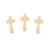 Croix Catholique en Bois Naturel Charme Artisanat Pendentif Cadeau de Pâques Prière pour le Christianisme Bois de Pin Tenant la Prière Objets Sacrés
