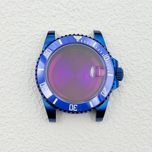 Nueva Caja de Reloj <span class=keywords><strong>GMT</strong></span>/Sub Azul de Acero Inoxidable de 40 mm con Cristal de Zafiro y Lente Ciclop para Movimiento NH34/35/36 y Esfera de 28.5/29 mm - Product Image 1