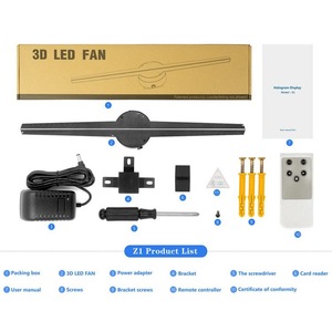 42cm 3D Holographic Fan quảng cáo thiết bị 3D Hologram chiếu hiển thị - Product Image 3