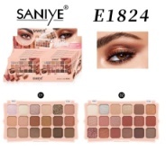 Palette de fards à paupières Saniye, 18 couleurs mates, maquillage minéral hautement pigmenté pour carnations moyennes - Product Image 1