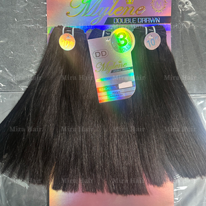 3x 18 pouces Mèches de cheveux humains bruts non traités Cambodgiens 100% naturels vierges Remy lisses comme des baguettes Extensions de perruque - Product Image 3