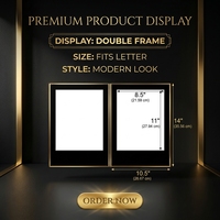 Couverture de menu LED lumineuse A4 rechargeable, livre de menu de restaurant 8,5x11 pouces, logo personnalisé