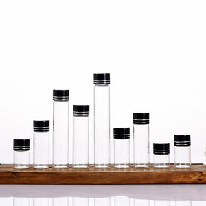 Tubes en verre pour voyage et affichage de taille personnalisée résistants aux enfants avec couvercles à vis - Product Image 4