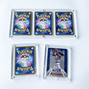 Nouvelle vitrine magnétique acrylique transparente personnalisée <span class=keywords><strong>Pokemon</strong></span> <span class=keywords><strong>Booster</strong></span> 1ère édition dalle de cartes à collectionner - Product Image 2