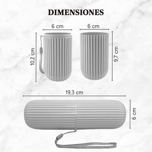 Tooth Cup Travel Toothbrush Box Portable Wash Cup Brush Mouth Cup Set Large <b>Toothpaste</b> Toothbrush Storage Box - Product Image 3