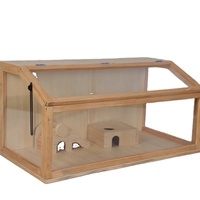 Chilochilo personnalisé Offre Spéciale Transparent cochon d'inde Cage en bois Hamster Cage maison à vendre