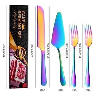 Nouveauté, écologique, durable, 4 pièces, couteau à gâteau en acier inoxydable, <span class=keywords><strong>pelle</strong></span>, spatule à <span class=keywords><strong>pizza</strong></span> - Product Image 5