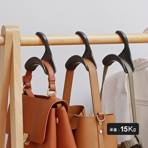 Bag Hooks Wardrobe Backpack Hangers White PP Material Detachable Wall Mount 3kg Load Capacity Single Hook Design - Product Image 2