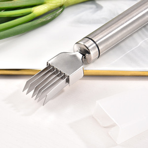 Stainless Steel Scallion Slicer Sharp Kitchen Gadget Easy To Clean <b>Multi</b> <b>Functional</b> <b>Vegetable</b> <b>Cutter</b> - Product Image 3