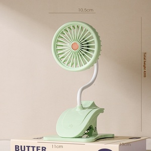 USB-зарядка, портативный зажим, вентилятор, литиевая батарея, маленькая Складная ленивая подставка, трансграничный дизайн для домашнего компьютера, пластик - Product Image 6