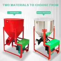 Mélangeur vertical pour aliments pour animaux de volaille 110, personnalisé en usine, nouveau, en acier inoxydable, 220V, pour utilisation à la ferme
