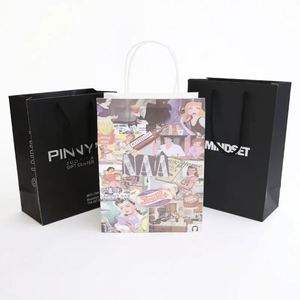 Wholesale Custom Logo Boutique Embossed Black Pink Gift Bags Bulk Retail Shopping T-shirt Gift Garment Shoes Cosmetic Paper Bag - Product Image 5