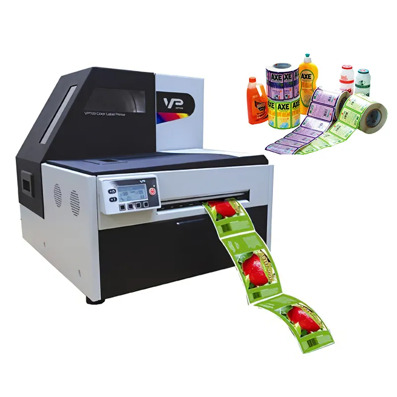 roll to roll PE PP PVC film digital inkjet label printing machine color label printer