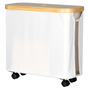 Panier de rangement rectangulaire en polyester multifonctionnel pour l'organisation, gris, noir, blanc cassé - Product Image 5