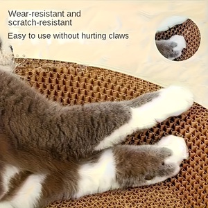 Lit grattoir ovale pour <span class=keywords><strong>chat</strong></span> en <span class=keywords><strong>carton</strong></span> ondulé haute densité, bol de grattage écologique résistant à l'usure, nid d'intérieur pour <span class=keywords><strong>chat</strong></span> S-XL - Product Image 3