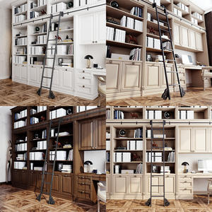 Современный простой набор оборудования для прокатки с библиотекой, стабильная Мобильная дорожка, скользящая Запираемая колесная эскалатор, аксессуары для спальни - Product Image 5