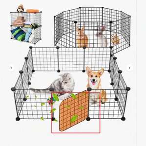 Clôtures pour chiens d'intérieur de petite et moyenne taille Combinaison gratuite de clôtures de protection Abris pour chiens Planches Clôtures - Product Image 4