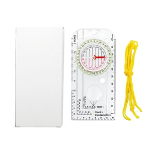 Équipement d'exploration IRONDONKEY Échelle de carte professionnelle Échelle de <span class=keywords><strong>dessin</strong></span> à l'aiguille du nord Boussole extérieure acrylique - Product Image 1