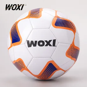 Alta qualità macchina cucita logo personalizzato calcio calcio pallone formato 2 3 4 5 per la promozione della formazione