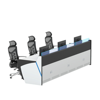 Poste de Travail de Contrôle Personnalisé pour Centre de Surveillance de Trafic et Centrale Électrique – Console Robuste pour Opérateur