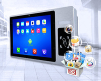 Panel de pantalla táctil LED IPS de 12,5 pulgadas resistente PC tableta industrial todo en uno 4G con cámara y lector RFID NFC para estación de trabajo