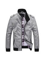 Veste coupe-vent décontractée à la mode pour hommes, vêtements d'extérieur minces pour le printemps, l'automne et l'hiver, nouveau manteau Ho avec fermeture éclair et logo à l'avant
