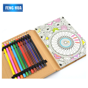 Chất lượng cao giá rẻ bán buôn tùy chỉnh thân thiện với môi thời trang Giấy Kraft màu Cuốn sách với bút chì thiết lập cho trẻ em và người lớn sơn - Product Image 5