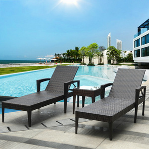 Meubles <span class=keywords><strong>de</strong></span> patio <span class=keywords><strong>de</strong></span> <span class=keywords><strong>jardin</strong></span> d'hôtel chaise longue d'extérieur en corde <span class=keywords><strong>de</strong></span> rotin et teck en aluminium pour la plage chaise longue Chaise longue <span class=keywords><strong>de</strong></span> piscine - Product Image 1
