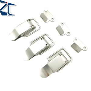Zc thép không gỉ kẽm mạ a-loại Miệng phẳng mùa xuân Hasp hộp khóa carton thép không gỉ Snap ổ khóa - Product Image 4