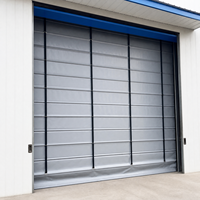 Porte suspendue en PVC pour entrepôt extérieur, sites industriels nécessitant des portes durables pour la circulation des chariots élévateurs