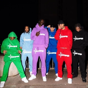<span class=keywords><strong>Felpa</strong></span> con cappuccio Hip Hop <span class=keywords><strong>uomo</strong></span> Y2k abbigliamento Streetwear felpe con cappuccio larghe Harajuku nero <span class=keywords><strong>viola</strong></span> Set felpe con cappuccio - Product Image 2