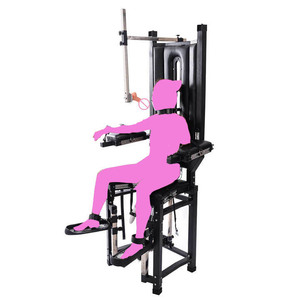 Grand mobilier sexuel, <span class=keywords><strong>chaise</strong></span> d'entraînement King Queen, ensemble de menottes pour jambes, <span class=keywords><strong>gode</strong></span>, masturbation, punition BDSM, <span class=keywords><strong>chaise</strong></span> de contention corporelle - Product Image 1