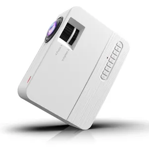 Projetor de lcd portátil dlp com led, mini projetor de vídeo para casa