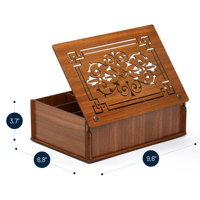 Boîte en bois écologique de qualité supérieure, taille personnalisée, emballage de présentation en MDF rigide, boîte de rangement pour thé vert avec 9 compartiments, boîte de rangement alimentaire