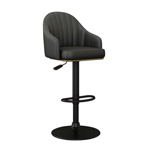 Tabourets de bar modernes en cuir synthétique et métal - Mobilier commercial durable pour bar à domicile, restaurant, espaces industriels - Product Image 6