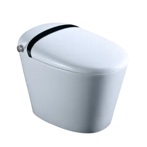 2023 Luxe Professionele Moderne Badkamer Elektrische Bidet Sanitaire Wc Toiletpot Automatisch Intelligent Mat Zwart Smart Toilet