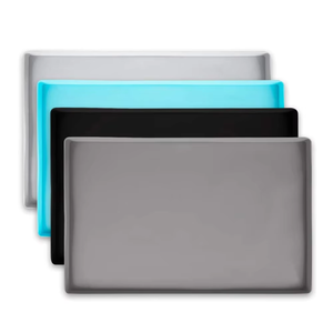 En çok satan çevre dostu emici Anti taşma kedi kase <span class=keywords><strong>Mat</strong></span> silikon <span class=keywords><strong>Pet</strong></span> gıda paspaslar evcil hayvan besleme paspası - Product Image 1