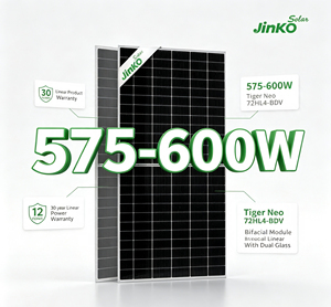 แผงโซลาร์เซลล์ Solar Distributor 590W Solar Plenty รุ่น 590 วัตต์ มีสินค้าในสต็อก แผงโซลาร์เซลล์แบบสองหน้า (Bifacial) กระจกสองชั้น JKM590N 72HL4 BDV - Product Image 1
