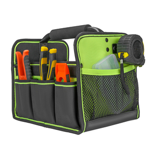 Heavy duty con maniglia a barra in acciaio per riparatore elettricista 1680D portautensili portatile tote borsa portautensili per riparazione auto di grandi dimensioni - Product Image 4