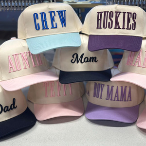 Gorra de Béisbol Personalizada con Logotipo Bordado en 3D, Gorra Deportiva Estructurada de 5 Paneles con Marco en <span class=keywords><strong>K</strong></span>, Gorra de Dos Tonos con Bloques de Color, Gorra de Béisbol de Algodón con Cierre a Presión - Product Image 3