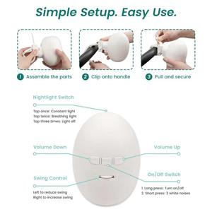 Mecedora Automática Portátil para Bebés con Vibración, 2 Luces y 3 Sonidos Musicales, Mecedora Ajustable para Recién Nacidos - Product Image 3