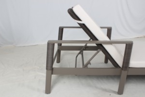 Chaise longue réglable en rotin pour terrasse extérieure, mobilier de <span class=keywords><strong>piscine</strong></span> commerciale, pour <span class=keywords><strong>hôtel</strong></span> - Product Image 6