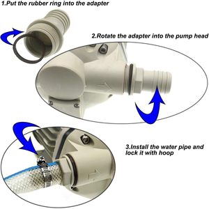 Bomba de diafragma de 10.6 GPM, 115 VCA, 23 PSI, con salida de 1 pulgada, autocebante, eléctrica, para riego. - Product Image 4