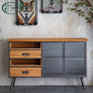 European Retro Style <b>Sideboard</b> With Storage For Living Room And Entryway Cabinet - Product Image 3