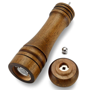 Fabricante de Amazon al por mayor nuevo estilo de restaurante de madera molino Manual sal y molinillo de pimienta - Product Image 3