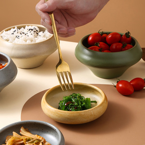 Bol en <span class=keywords><strong>céramique</strong></span> couleur unie pour sauces, salades et desserts – Style rétro, cadeau de luxe, idéal pour apéritifs, accompagnements et condiments – Ustensiles de cuisine et de bar - Product Image 2