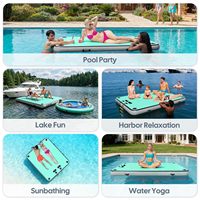 Plateforme flottante gonflable pour piscine, île aquatique, radeau, pontons gonflables, tapis flottant pour yacht, tapis de bateau
